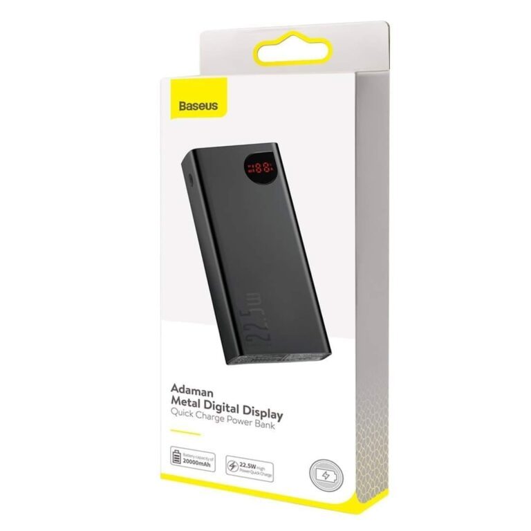 baseus adaman 22.5w 20000mah quick charge power bank