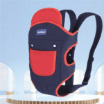 Tian Er Multi-Functional Baby Carry Bag | Navy Blue-Red | Large Storage, Waterproof & Comfortable