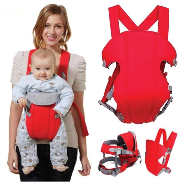 Baby Carrier Comfort Bag – 4 Position Adjustable | Red | Prottasha Shop BD